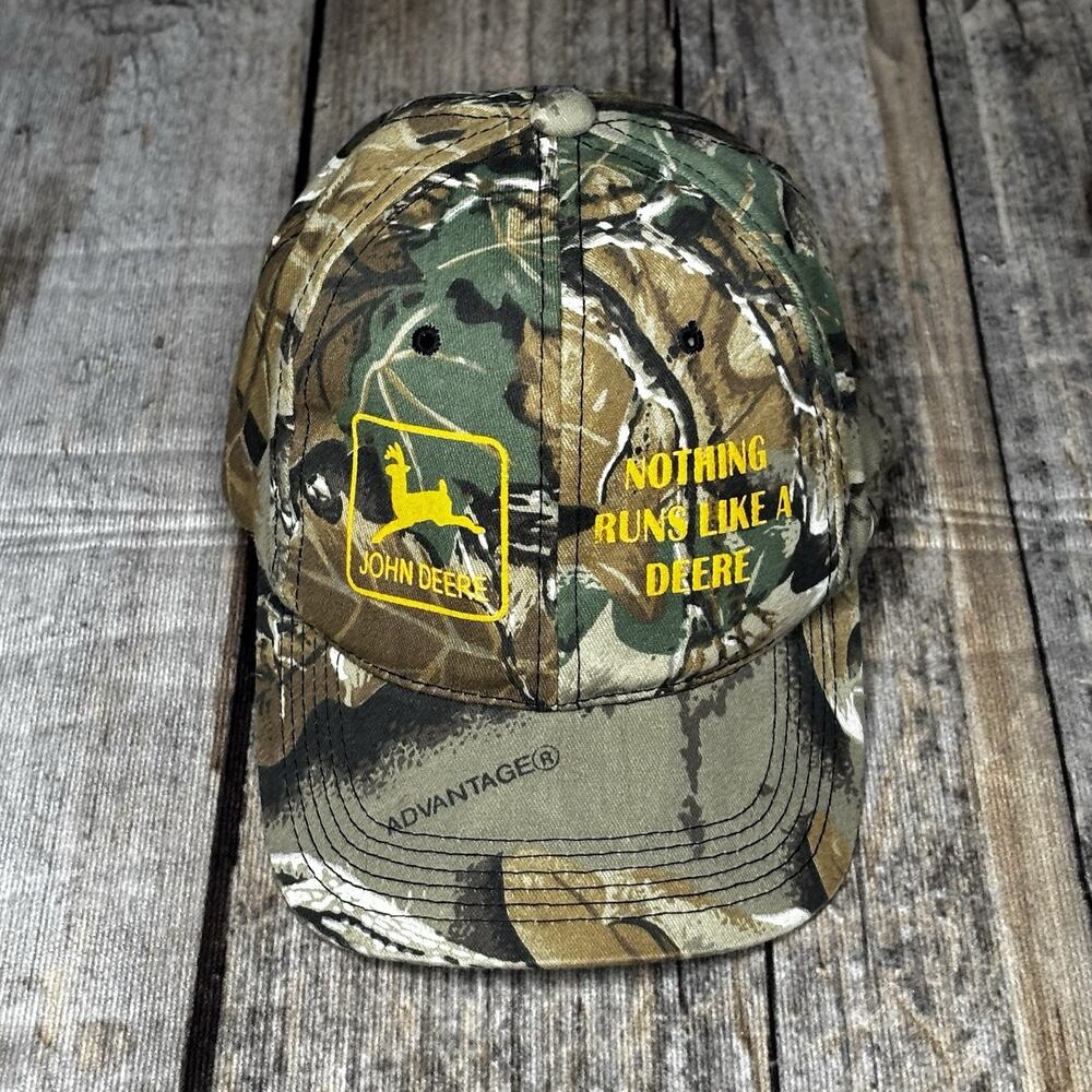 John Deere Youth Boys Camo Snapback Nothing Runs Like A Deere